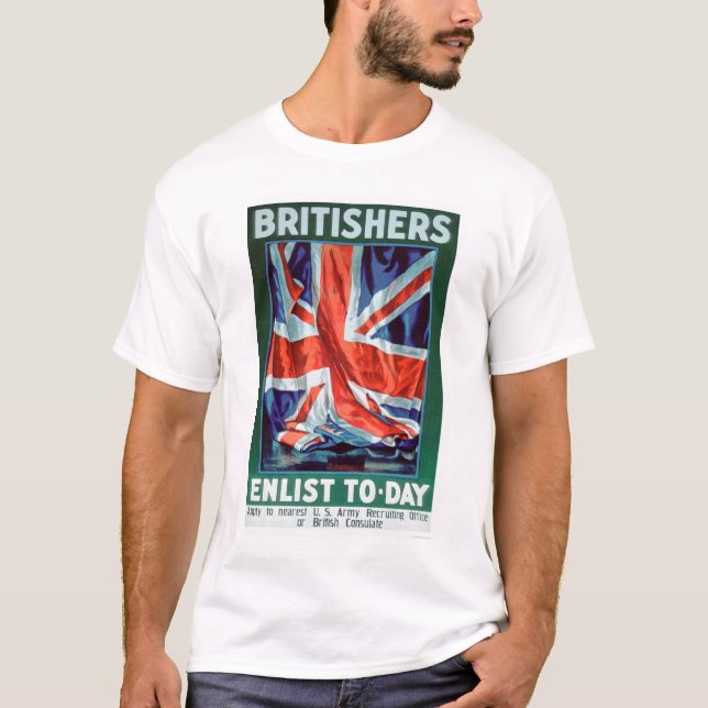 T-shirt Les Britanniques enrôlent aujourd'hui (US02116) (Devant)