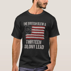 T-shirt Les Britanniques ont soufflé une 13 colonie Plomb 