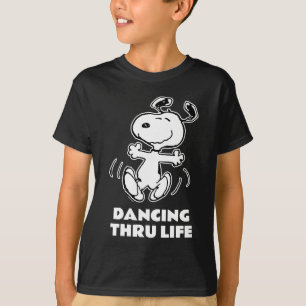 T-shirt Les cacahuètes  Une danse joyeuse et snoopée