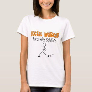 T-shirt Les cadeaux drôles de solutions d'assistant socia