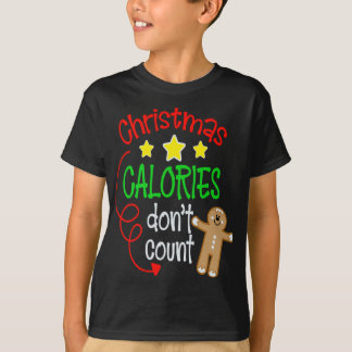 T-shirt Les calories de Noël ne comptent pas - Gingembre m