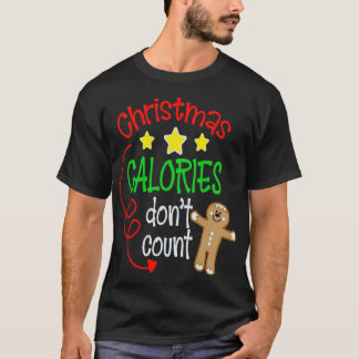 T-shirt Les calories de Noël ne comptent pas - Gingembre m