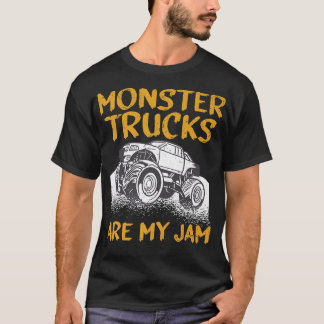 T-shirt Les Camions Monster Drôle Sont Mes Camions Jam Tri