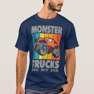 T-shirt Les Camions Monster Sont Mes Jam Boys Vintages En 