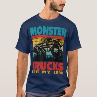 T-shirt Les Camions Monster Sont Mes Jam Boys Vintages En 