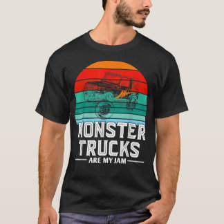 T-shirt Les Camions Monster sont mon Cool Jam Vintage Retr