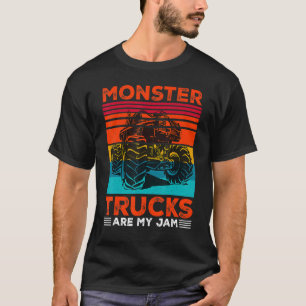 T-shirt Les Camions Monster Sont Mon Jeu Rétro Moteur Suns