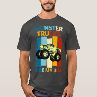 T-shirt Les Camions Retro vintages Sont Mon Monstre Jam Tr