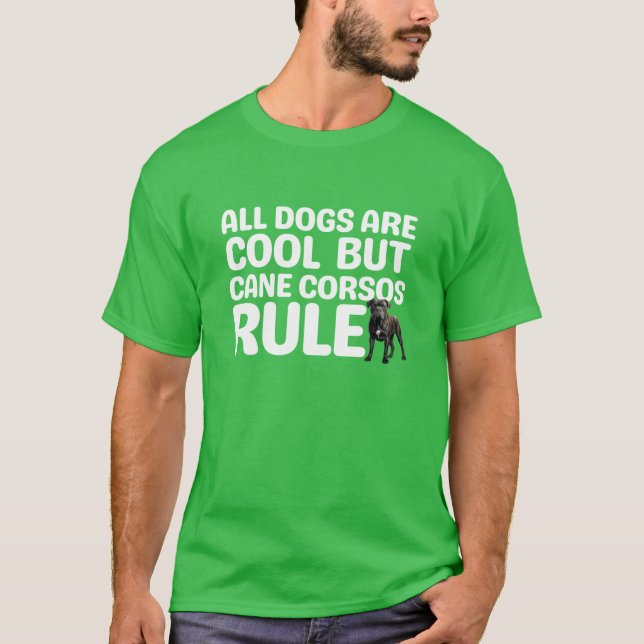 T-shirt Les Cane Corsos règnent garçon (Devant)