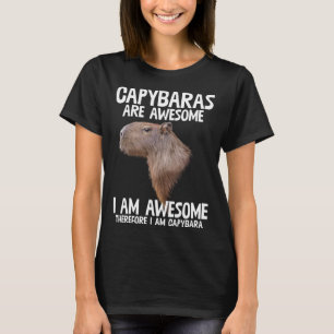 T-shirt Les Capybaras sont géniaux Donc je suis Capibara F