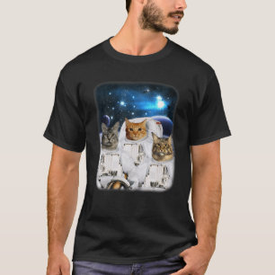 T-shirt Les Catronautes Astronaut De Chat Spatial Avec Têt