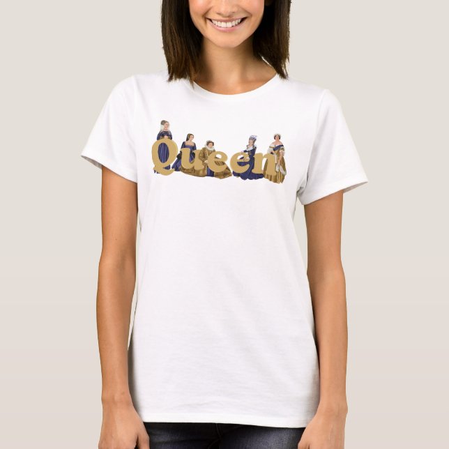 T-shirt Les célèbres reines historiques (Devant)