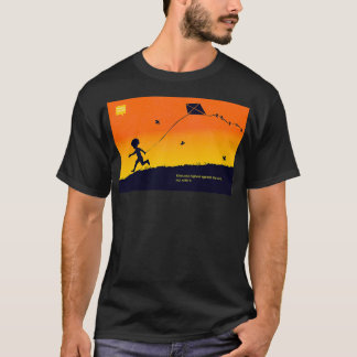 T-shirt Les cerfs-volants s'élèvent le plus contre le vent
