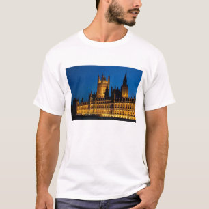 T-shirt Les Chambres du Parlement la nuit dans la ville de
