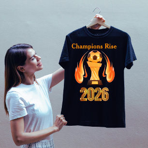 T-shirt Les champions s'élèvent, rêvent en or