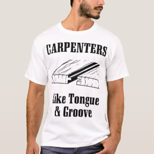 T-shirt les charpentiers aiment la langue et le