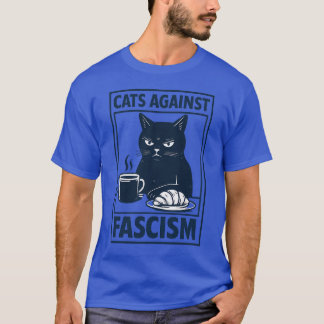 T-shirt Les chats contre le fascisme