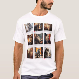 T-shirt Les chats étaient assis à la fenêtre