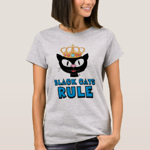 T-shirt Les chats noirs règnent sur les amoureux des chats