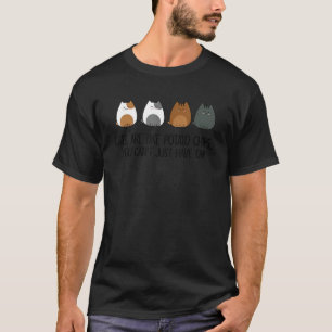 T-shirt Les chats sont comme des chips, on ne peut pas en
