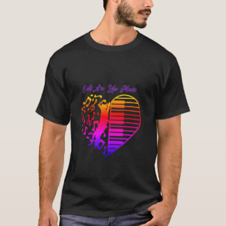 T-shirt Les chats sont comme la musique : partitions et gu