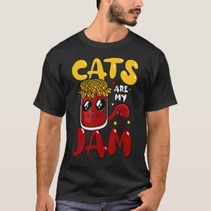 T-shirt Les chats sont ma confiture Propriétaire de chats 