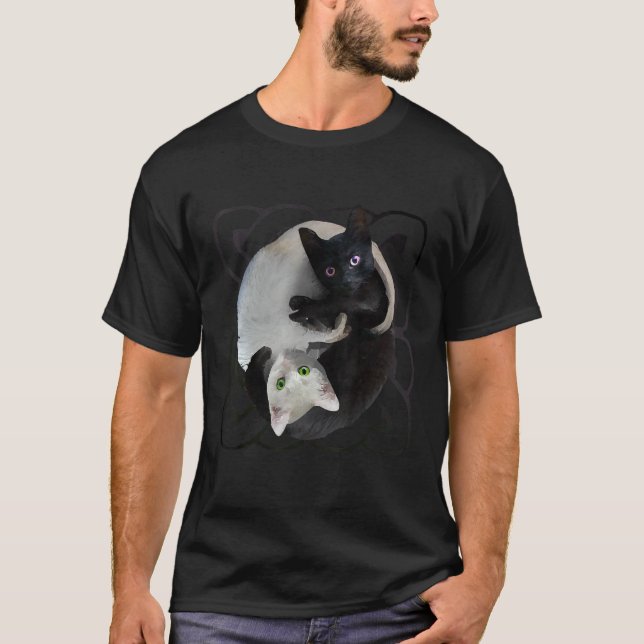 T-shirt Les chats Yin Yang (Devant)