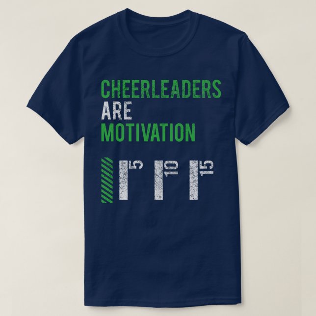 T-SHIRT LES CHEERLEADERS SONT LA MOTIVATION (Design devant)