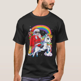 T-shirt Les Chemises de Noël des Unicornes Les jeunes femm