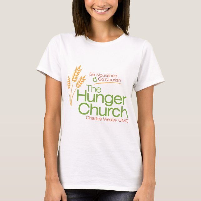 T-shirt Les chemises d'église de faim (Devant)