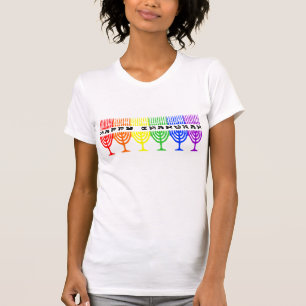 T-shirt Les chemises des femmes heureuses de Chanukah