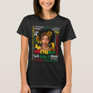 T-shirt Les Chemises du 18° juin célèbrent la liberté noir