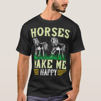 T-shirt Les Chevaux Me Rendent Heureux