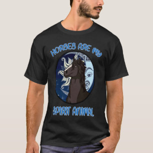 T-shirt Les chevaux sont la grange de mon animal spirituel