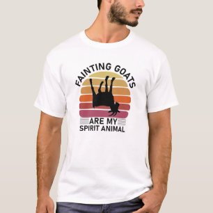 T-shirt Les chèvres évanouies sont mon esprit animal