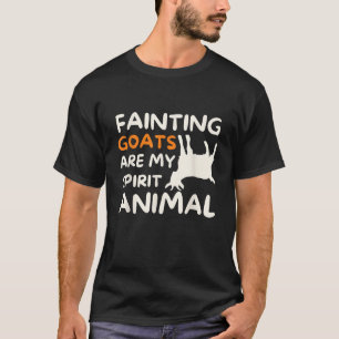 T-shirt Les chèvres évanouies sont mon esprit animal drôle