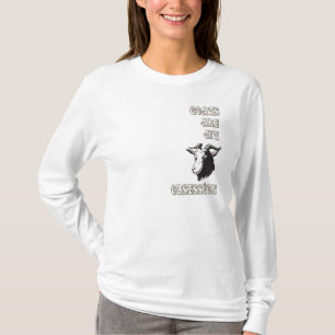 T-shirt Les chèvres longues à manches sont ma chemise d'ob