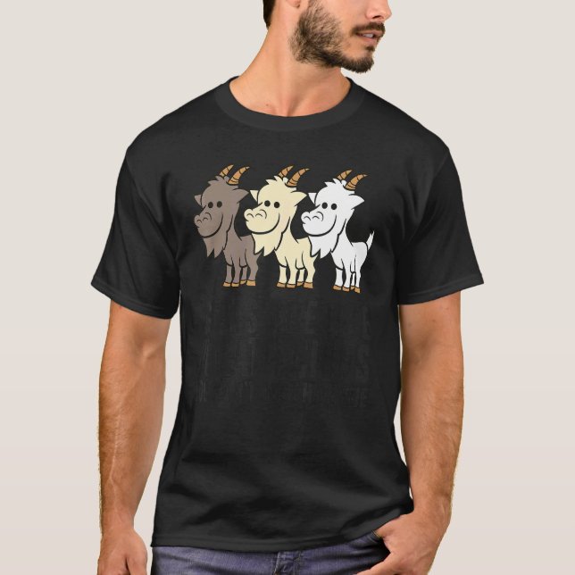 T-shirt Les chèvres sont comme des chips de pomme de terre (Devant)