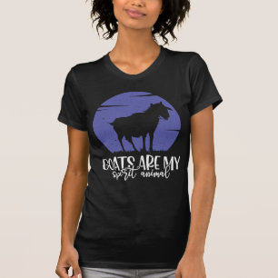 T-shirt Les chèvres sont mon animal spirituel Femme amateu