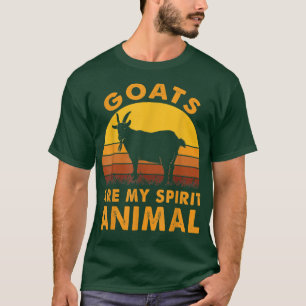 T-shirt Les chèvres sont mon esprit Animaux Chèvres Ferme 