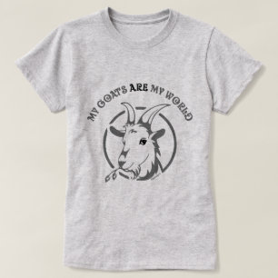 T-shirt LES CHÈVRES SONT MON MONDE   par TotallyGoatally™