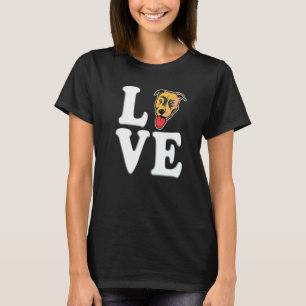 T-shirt Les chiens aiment Pitbull pour hommes et femmes