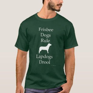T-shirt Les Chiens de Frisbee ont la règle du noir