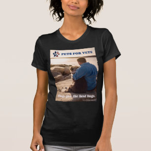 T-shirt Les chiens donnent les meilleures étreintes