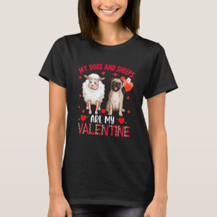 T-shirt Les Chiens Et Les Moutons Sont Mon Pug De La Saint