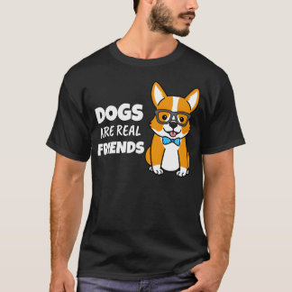 T-shirt Les chiens sont de vrais amis, garçon
