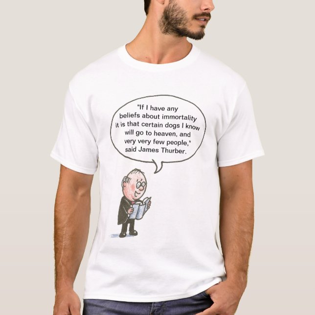 T-shirt Les chiens vont au ciel (Devant)