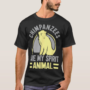 T-shirt Les Chimpanzés Sont Mon Esprit Animal Chimp Singe