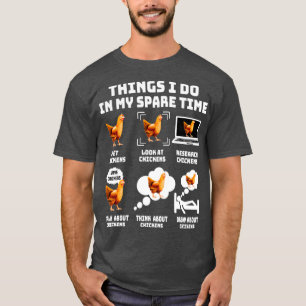 T-shirt Les Choses Que Je Fais Dans Mon Temps De Secours C