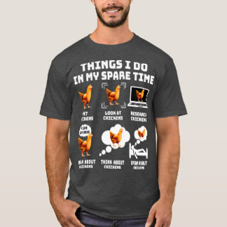 T-shirt Les Choses Que Je Fais Dans Mon Temps De Secours C